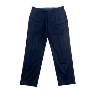Incotex 36x30 Black Pattern B Dress Pants Trousers Wool All Season Classic Fit